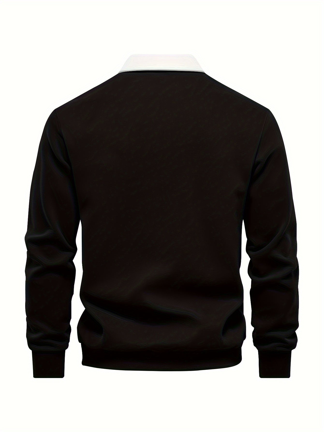 Fall & Winter Solid Color Fleece-Lined Shirt - Men's Casual Machine Washable with Button Detail