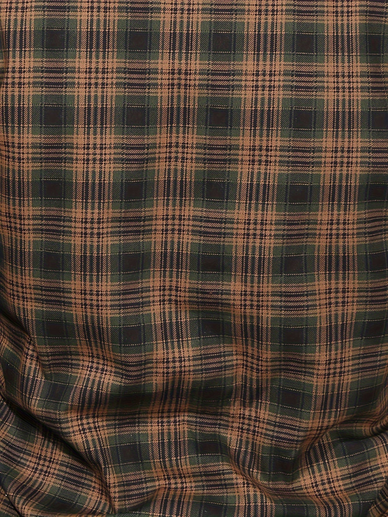 Men's Cozy Plaid Jacket - Casual Fall/Winter Button-Up with Lapel Collar