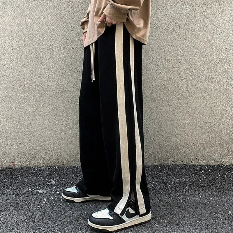 Autumn Men Casual Wide-Leg Pants Korean Version Y2K Streetwear Hip Hop Men Fashion Trousers Sweatpants Harajuku Pants Men