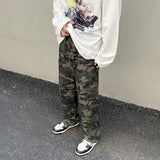 Men Classic Camouflage Punk Trouser Male Tide Brand Harajuku Wide Streetwear Pants Training Designer Loose Baggy Sweatpants