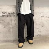 New Light Business Men Suit Pants Light Luxury Draped Solid Color Curved Knife Pants Elegant Straight Trousers Dress Pants M-3XL