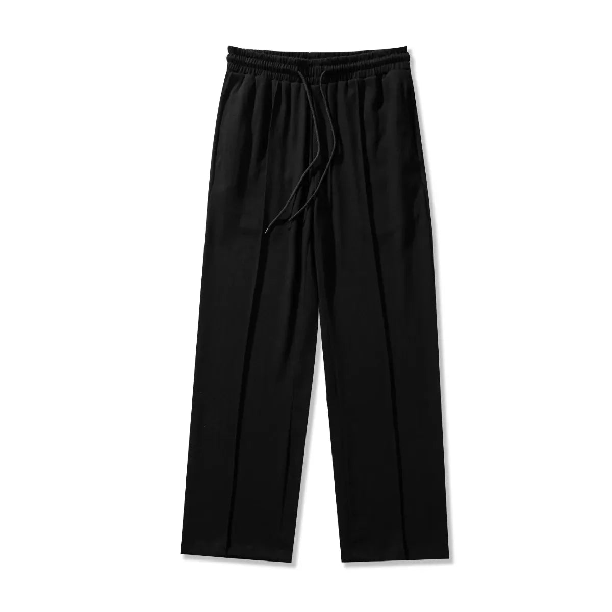 Men's Loose-fit Straight-leg Casual Pants Drawstring Summer Lightweight  Wide-leg Sweatpants for Men Comfortable Long Pants