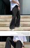 New Japanese Retro Male Suit Pants Light Luxury Straight Draped Button-down Business Casual Pants Premium Slim Elegant Trousers