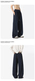 Sweatpants Men Straight Casual Pants Loose Fit Elastic Waistband Drawstring Tapered Outdoor Joggers Patchwork Athletic Trousers