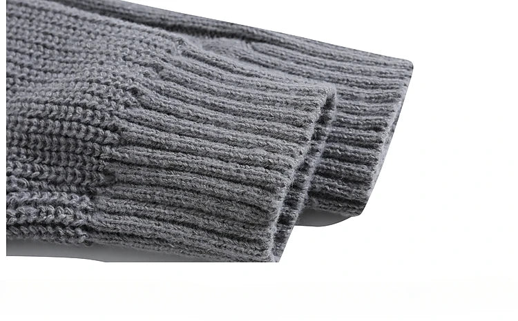 Men and Women Japanese Simple Double Zipper Twist Sweaters Cardigan Autumn Winter O-neck Simple Versatile Casual Knitted Jackets