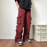 Summer Thin Casual Pants Men Retro Cargo Pants Men Japanese Streetwear Hip-hop Loose Wide Leg Pants Mens Vintage Trousers