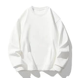 Autumn/Winter Men's Pullover Round Neck Loose Striped Contrast Letter Warm and Thick Casual Fashion Elegant Commuting Knitwear