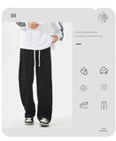 Fashion Men's Baggy Straight Casual Pants Cotton Comfortable Stretch Trousers Sweatpants Joggers Classic Black Khaki Male Clothe