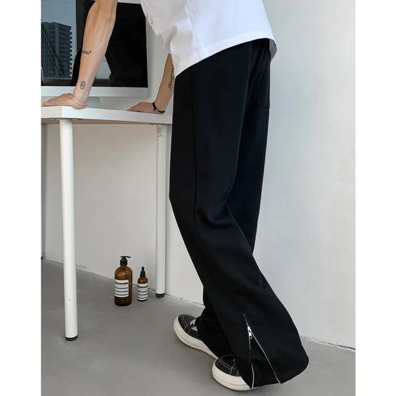 Black Casual Pants Men Fashion Gray Sports Pants Men Sweatpants Streetwear Korean Straight Pants Mens Joggers Trousers M-3XL
