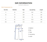 Baggy Classic Jeans Men's Vintage Wash Cotton Wide-leg Denim Pants Loose Fashion Spliced Streetwear Trendy Hip-hop Y2K Trousers