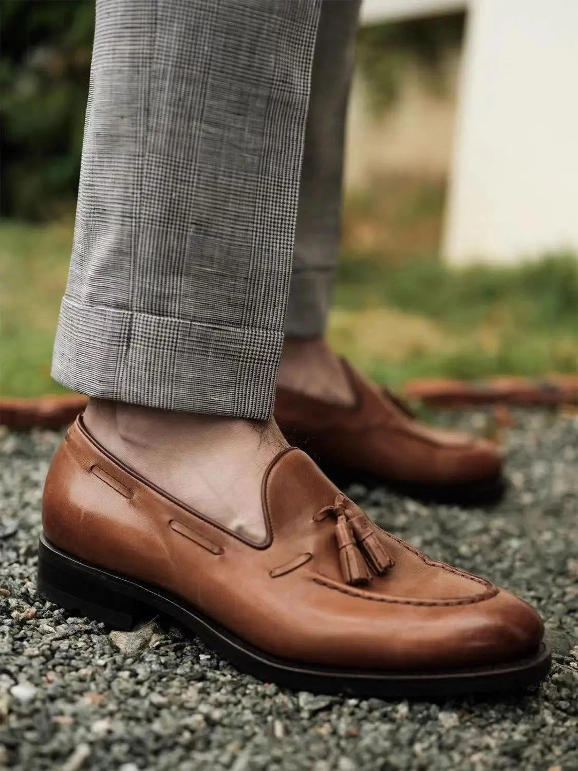 Vintage Naples Linen Pants Men British Style High Waist Slim Fit  Trousers Spring Summer Fashion Casual Ankle-Length Suit Pants