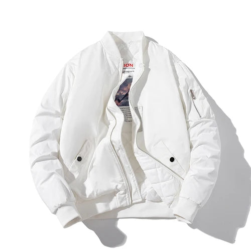 Men Bomber Jacket Women Solid Autumn Winter Pilot Jacket Fashion Vintage Hooded Baseball Coat Casual Windbreak Red Pink Burgundy