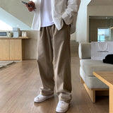 Korean Style High-end Straight-leg Casual Pants Men's Spring Summer Loose Trousers American 2025 New Trendy Wide-leg Pants Chic