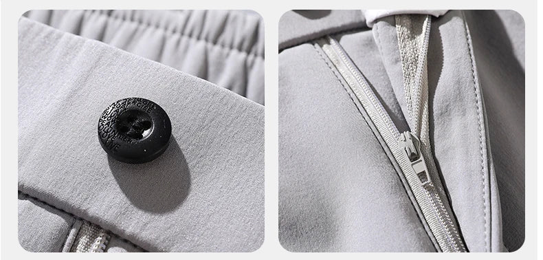 Casual Pants Men Spring Autumn 2025 New Straight Slim Fit Sweatpants Solid Color Business Elastic waist Male Trousers