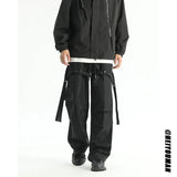 New Cargo Pants Baggy Straight Oversize Trousers Fashion Wide Leg Pockets Black Joggers Trousers Y2k Streetwear Clothing