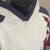 New American Retro Men's Hooded Sweatshirt Casual Harajuku Navy Patchwork Long Sleeve Pullover Autumn High Quality Hoodies M-3XL