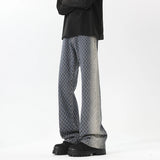 Jeans men New Jacquard Fabric Denim Trousers man Straight Leg Long Pants Autumn Classic Style Casual Jeans for Men Wholesale