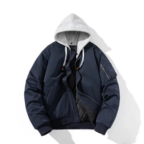 Ma1 Bomber Jacket Men Women Winter Solid Pilot Jacket Military Flight Baseball Coat Spring Autumn Windbreaker Hooded Casual