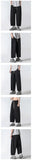 Summer Casual Pants Men Oversized Wide Leg Pants Men Japanese Streetwear Hip-hop Loose Cotton Straight Pants Mens Trousers M-3XL