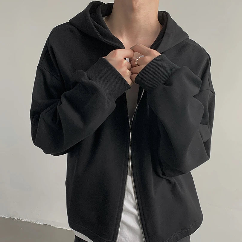 Plus Velvet Hoodies Men Hooded Loose Hip Hop Winter Warm Couples Sweatshirts Korean Fashion Coats Outwear High Street All-match