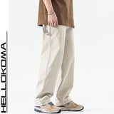 American High Street Work Pants Spring Autumn New Men's Trousers Straight Japanese Fashion Trend Retro Casual Work Pants Chic