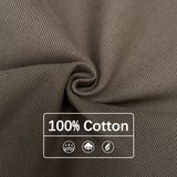 100% Pure Cotton Wide-leg Pants Men's Autumn New Oversized Comfortable Loose Casual Trousers Brown White Fashion Streetwear