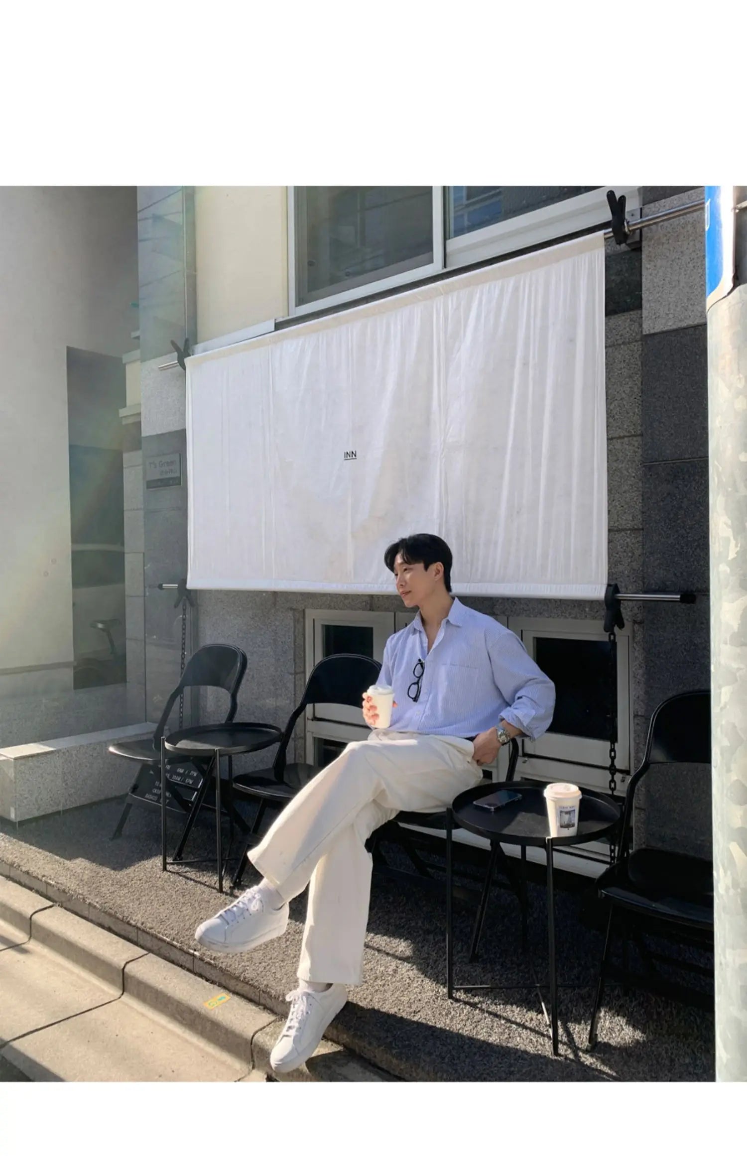 Oversized Men's Niche Striped Shirt, Spring&Autumn Fashion All-Matching Long Sleeve Shirt Coat, Korean Casual Unisex Outdoor