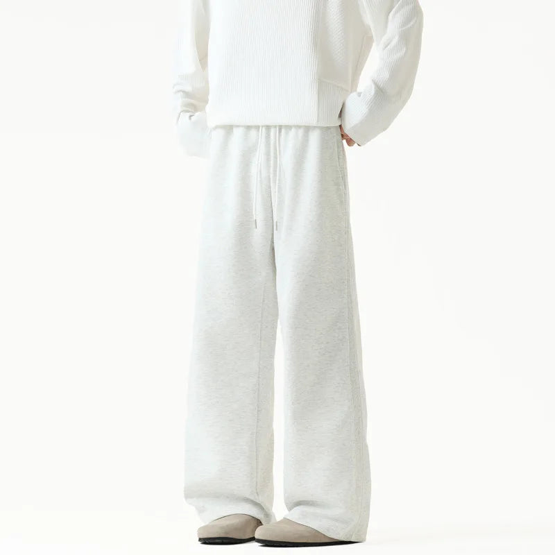 Grey Sports Pants Men Fashionable Black Casual Pants Men Streetwear Hip-hop Loose Wide Leg Pants Mens Joggers Sweatpants