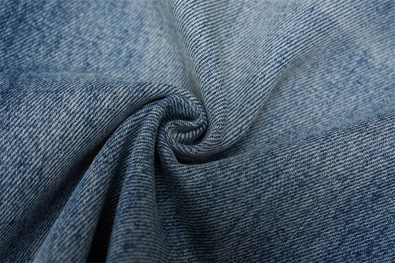 Vintage Wash Men's Loose Jeans American Cleanfit High Street Micro Flared Trousers Autumn Fashion Casual Wide-leg Denim Pants