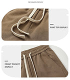 Fashion Men's Baggy Straight Casual Pants Cotton Comfortable Stretch Trousers Sweatpants Joggers Classic Black Khaki Male Clothe