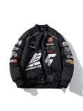 Autumn Winter Varsity Jacket Men Letter Embroidery Motorcycle Jacket Women Fashion Hooded Parkas American Baseball Coat Button