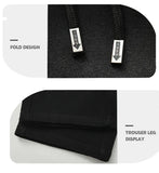 Autumn New Fashion Korean Men's Casual Pants Distressed Classic Black Baggy Straight Trousers Sweatpants Streetwear Male Clothes