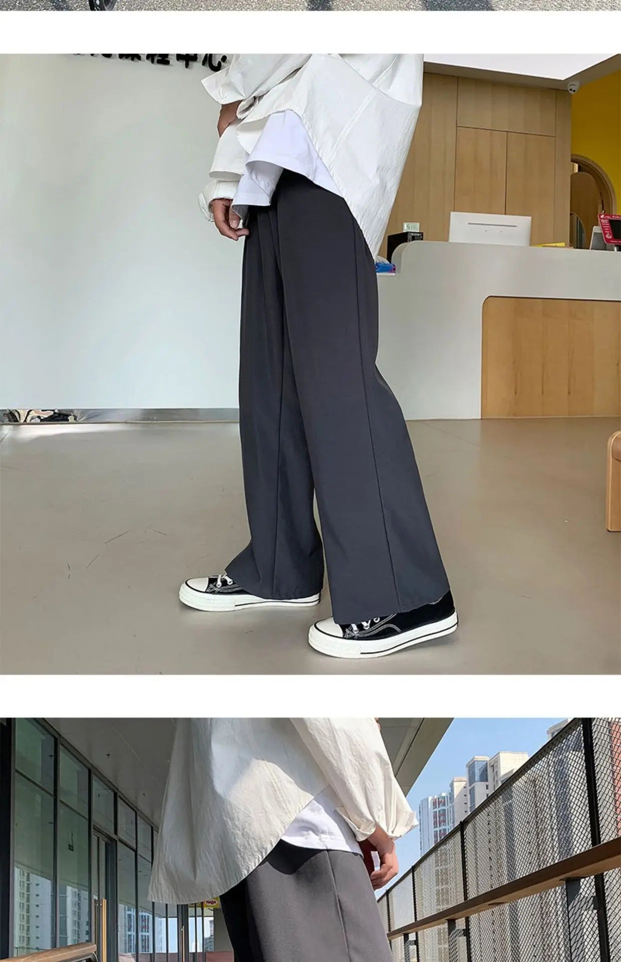 New Japanese Retro Male Suit Pants Light Luxury Straight Draped Button-down Business Casual Pants Premium Slim Elegant Trousers