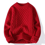 Sweater, Autumn and Winter Men's Thick Crumpled Sweater Jacket, Christmas Couple's Thread