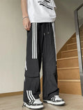 American Retro Striped Wide-Leg Pants Loose Trendy Matching Straight Casual Sportswear Long Pants