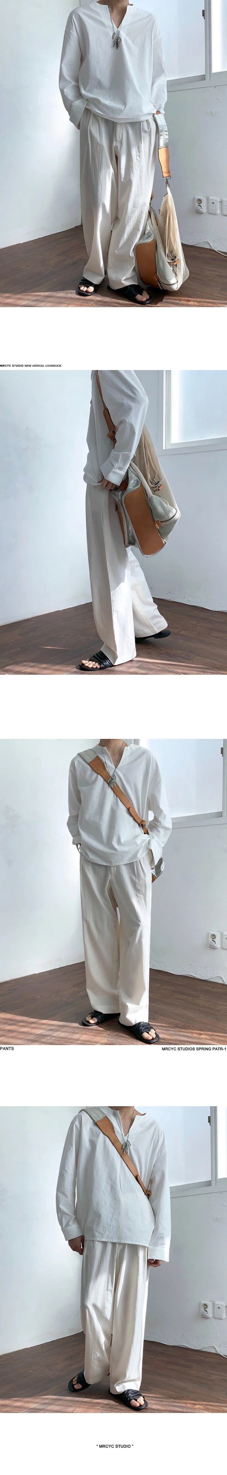 Summer Thin Linen Men's Pants Loose Straight Pants Korean Cotton Linen Casual Trousers Draped Wide-leg Pants Aesthetic Urban