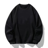 Autumn/Winter Men's Pullover Round Neck Loose Striped Contrast Letter Warm and Thick Casual Fashion Elegant Commuting Knitwear