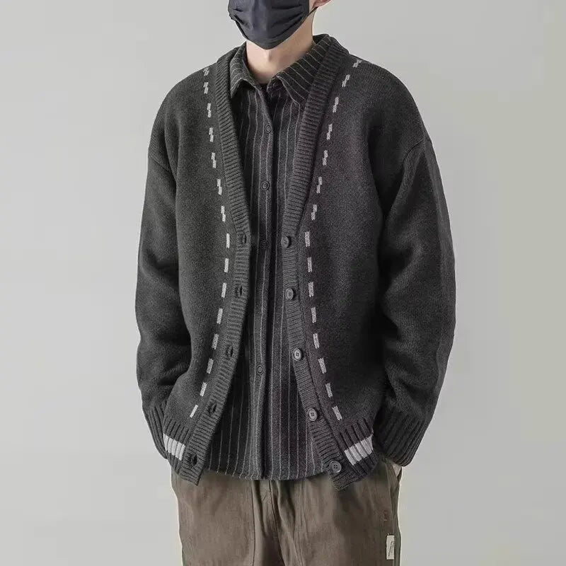 New in Sweaters for Men Sweater Knit Cardigan Autumn Men's Jackets Cárdigan Mens Sweatshirt Knitwear Man Clothes Male Coat Coats