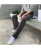 New Korean Fashion Men Suit Pants Light Luxury Business All-match Straight Slim-fit Casual Trousers Premium Elegant Dress Pants