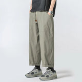 Summer Casual Pants Men Oversized Wide Leg Pants Men Japanese Streetwear Hip-hop Loose Cotton Straight Pants Mens Trousers M-3XL