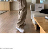 Korean Style High-end Straight-leg Casual Pants Men's Spring Summer Loose Trousers American 2025 New Trendy Wide-leg Pants Chic