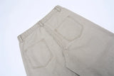 100% Cotton Wide-leg Jeans Men's Autumn Fashion Pocket Design Casual Trousers Loose American High Street Y2K Denim Pants
