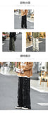 Japanese Multi-pocket Work Pants Men's Autumn Trendy Loose Straight Casual Pants Hip-hop Retro Design Trousers Aesthetic Chic