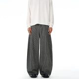 Autumn New Striped Jeans Men's Retro Wash Loose Wide-leg Denim Pants American High Street Fashion Cotton Casual Trousers