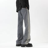 Jeans men New Jacquard Fabric Denim Trousers man Straight Leg Long Pants Autumn Classic Style Casual Jeans for Men Wholesale