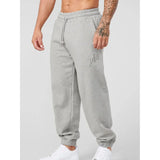 New Men's Pants 2025 Autumn and Winter Embroidery logo Sports Fitness Pants Ankle-Tied Sweatpants Fashion Men's Clothing