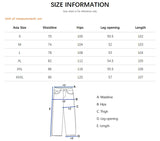 Vintage Wash Men's Loose Jeans American Cleanfit High Street Micro Flared Trousers Autumn Fashion Casual Wide-leg Denim Pants