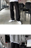 Korean Style High-end Straight-leg Casual Pants Men's Spring Summer Loose Trousers American 2025 New Trendy Wide-leg Pants Chic