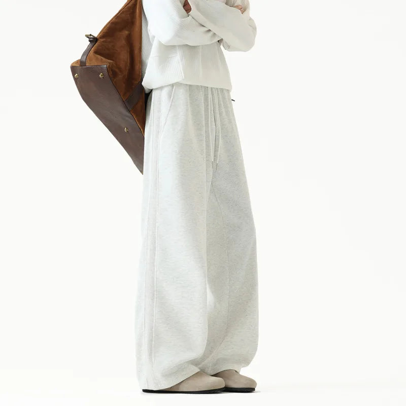 Grey Sports Pants Men Fashionable Black Casual Pants Men Streetwear Hip-hop Loose Wide Leg Pants Mens Joggers Sweatpants