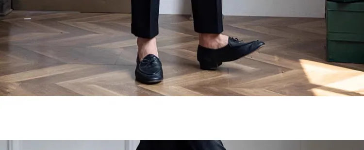 Light Luxury Men's Naples Draped Suit Pants Casual Solid Color Straight Premium Quality Dress Pants Wedding Banquet Business